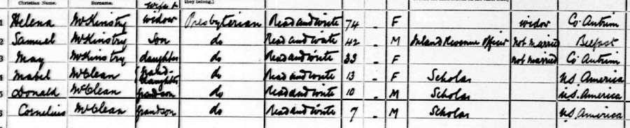 1901 census mcclean